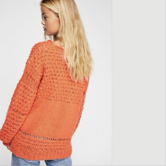 NWT Free People Oversized Knit Sweater - Picture 5 of 11